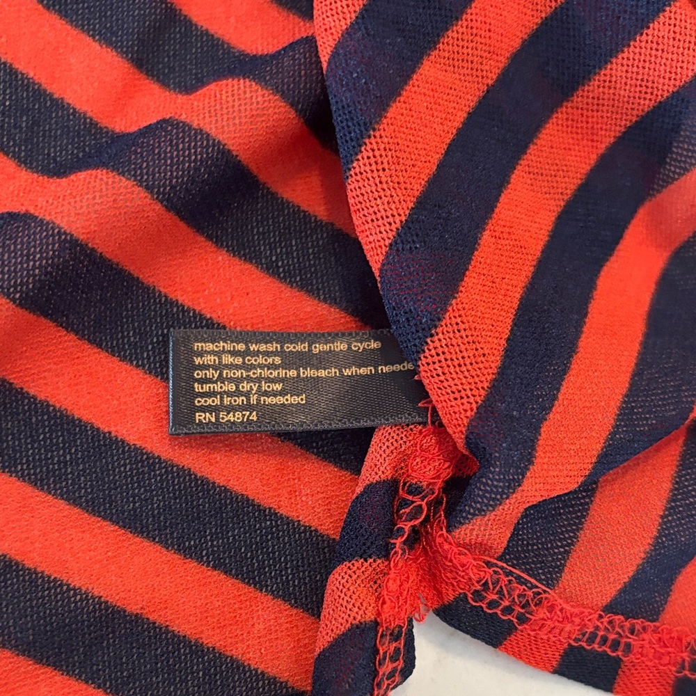Outback Red Striped Long Sleeve Top - Red/Orange and Blue - Picture 8 of 10